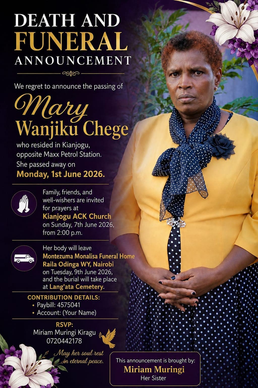 Mary Wanjiku Chege — Mama Njambi